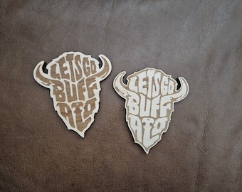 Buffalo Magnet, Let's Go Buffalo Bison Head