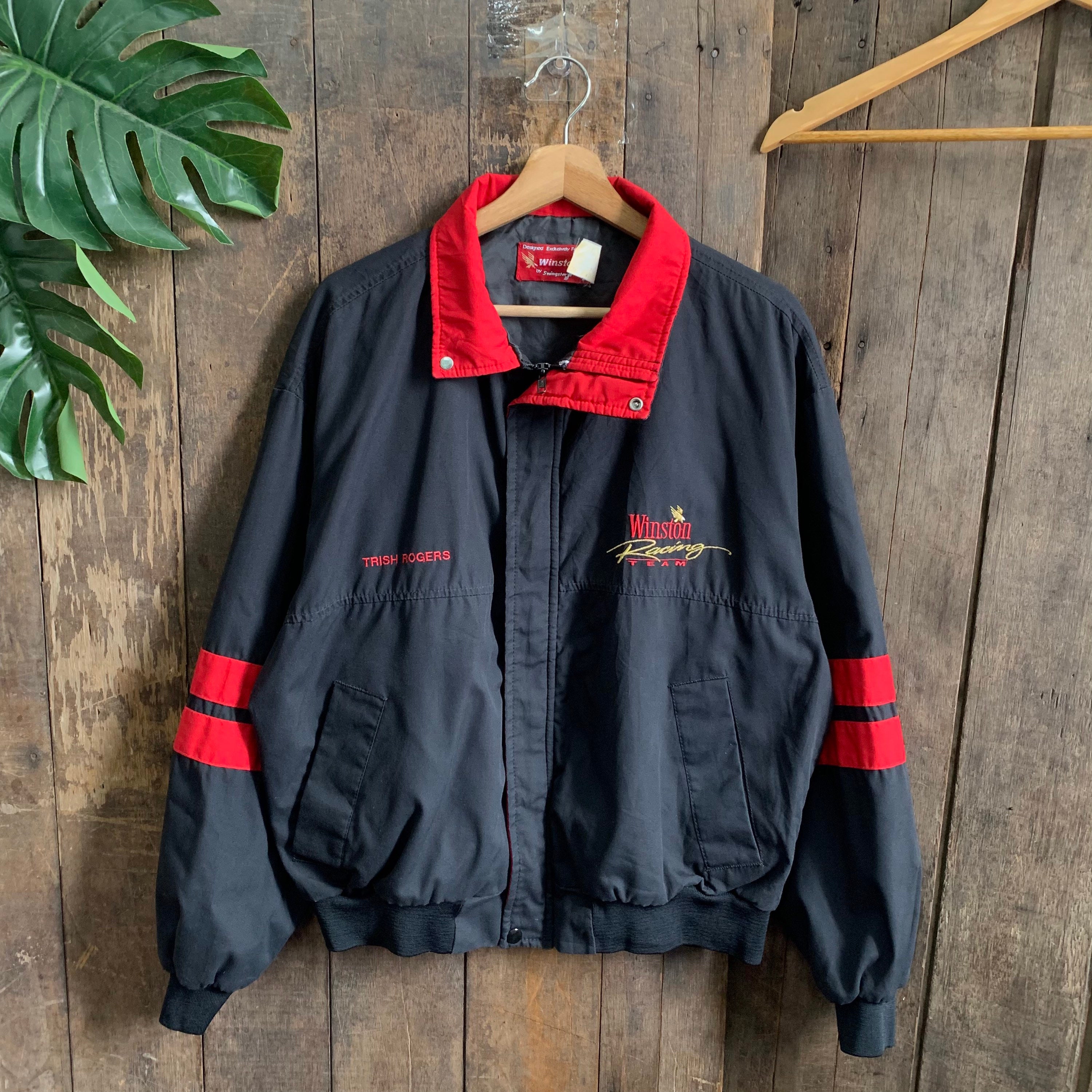Vintage Swingster Winston Racing Team Jacket - Etsy Vintage Swingster Winston Racing Team Jacket - Etsy