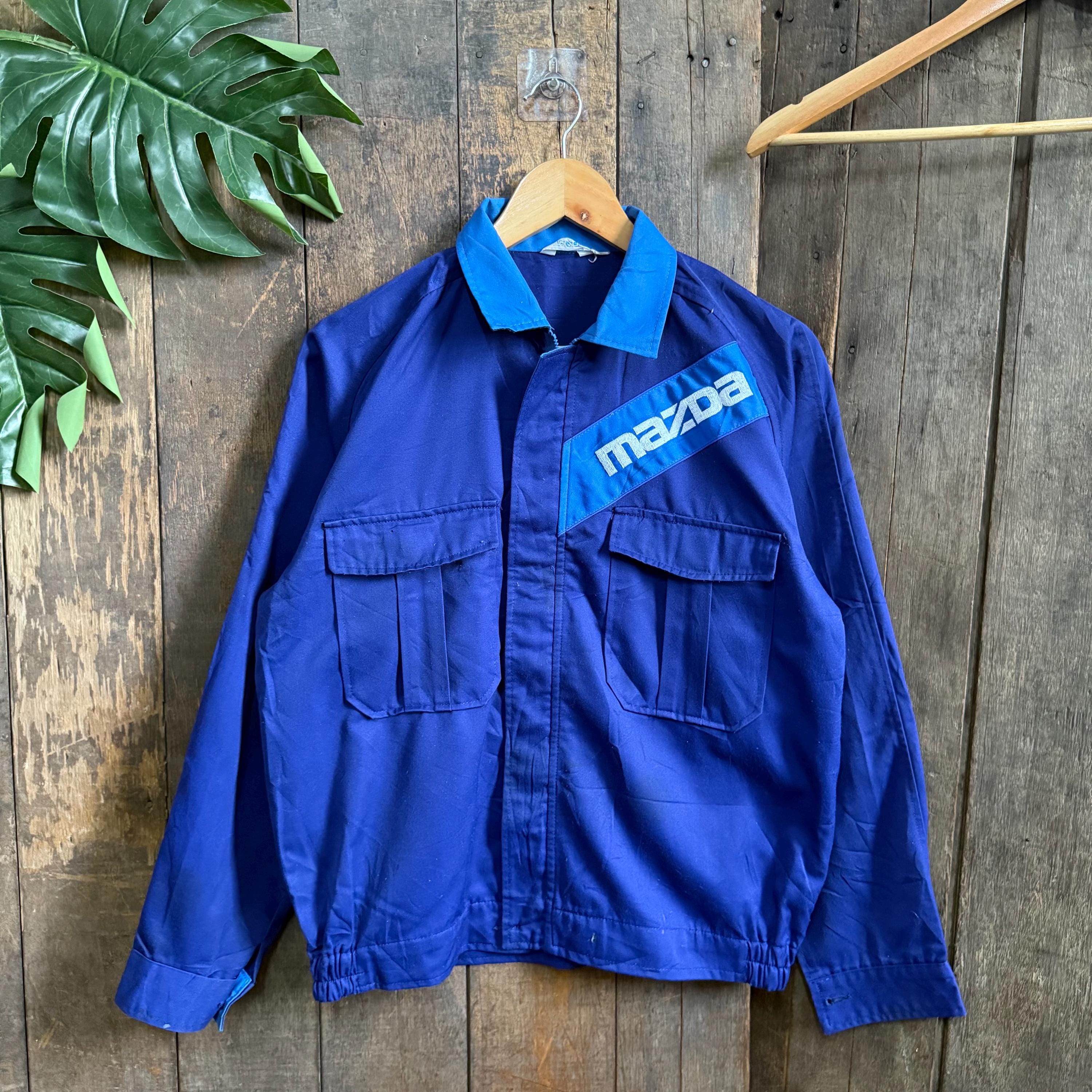 80s-90s Vintage MAZDA／ワークジャケット オープンカラー 2025年最新Yahoo!オークション -マツダ ジャケットの中古品・新品
