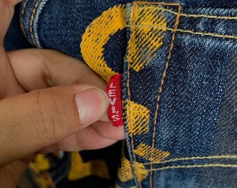 Vintage Levis 501 Ad Banner Japan Selvedge Denim Jeans - Etsy