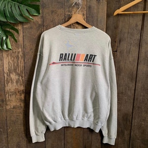 Vintage Ralliart Sweatshirt mit Rundhalsausschnitt
