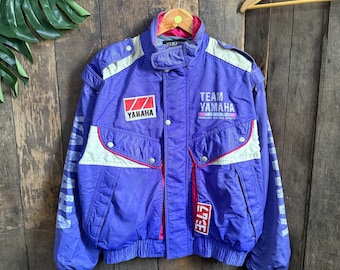 Vintage Team Yahama Racing Sport Bomberjacke