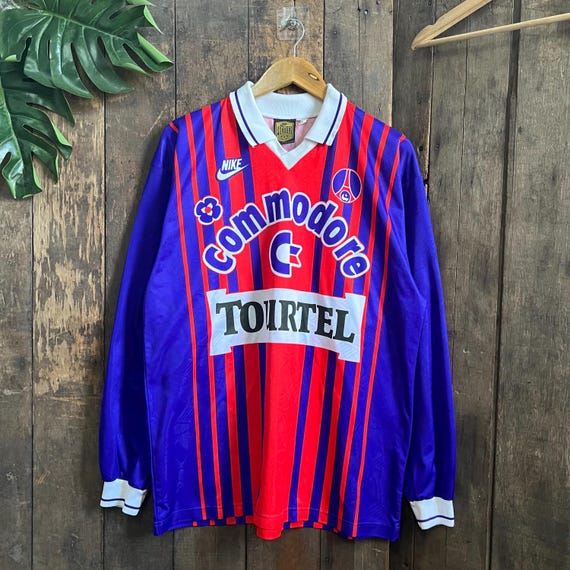 Superrare Vintage Nike PSG 1993-94 Home Longsleeve Jersey - Etsy