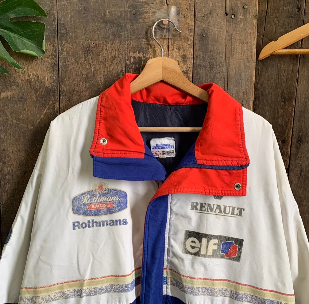 F1 Williams RENAULT ジャケット Vintage Rothmans Williams Renault Racing Varsity Wool Jacket