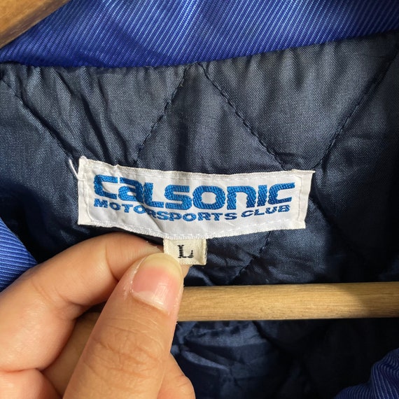 Vintage Calsonic Racing Team Bomber Jacket - image 5