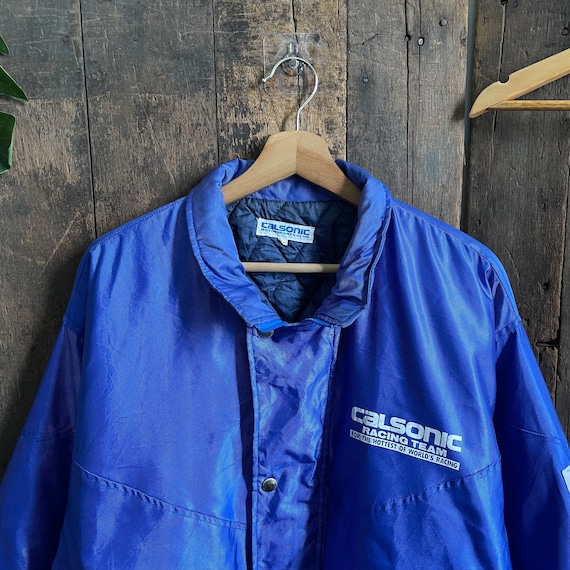 Vintage Calsonic Racing Team Bomber Jacket - image 4