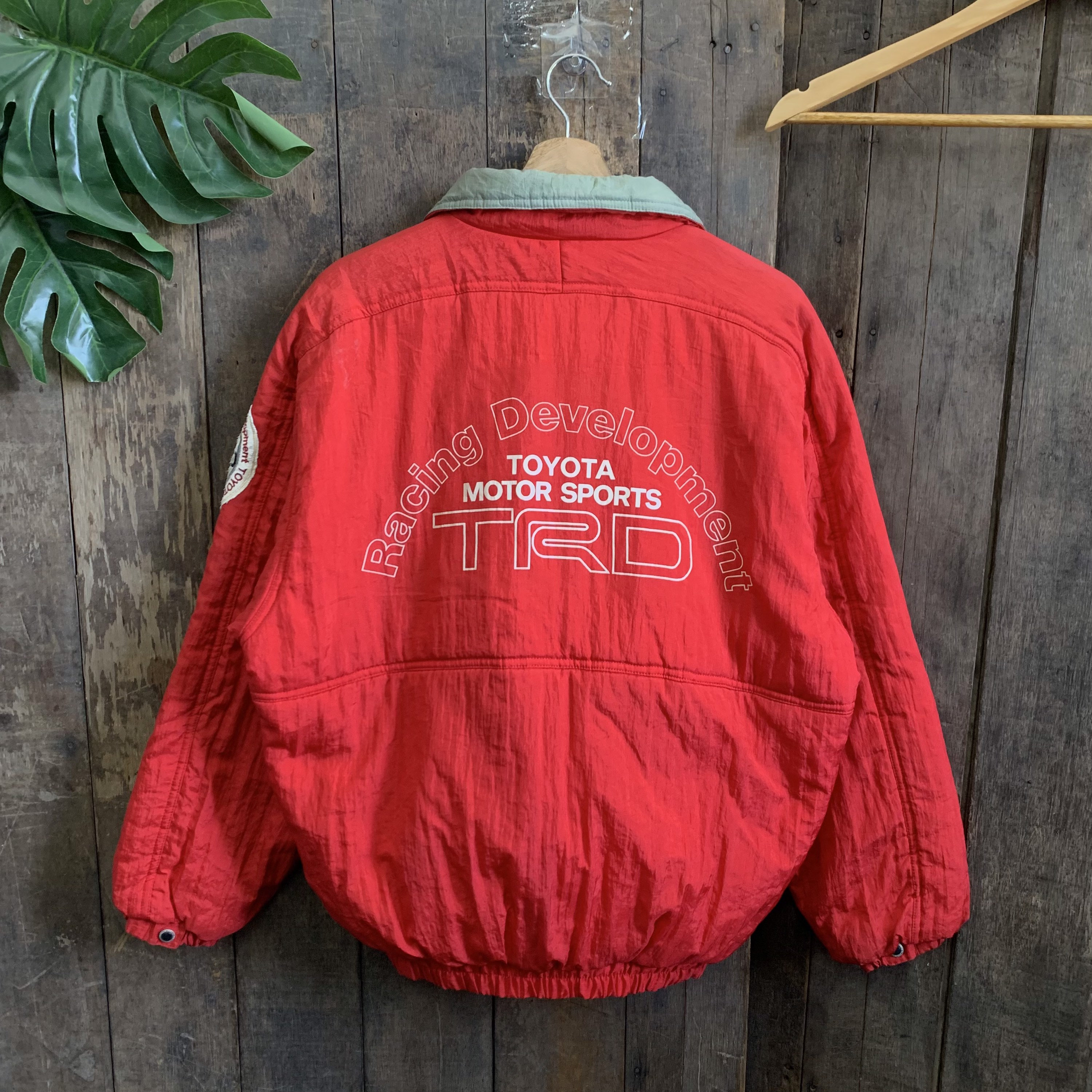 90s TRD ライトブルゾン TOYOTA TECHNOCRAFT size M TOYOTA MOTOR 