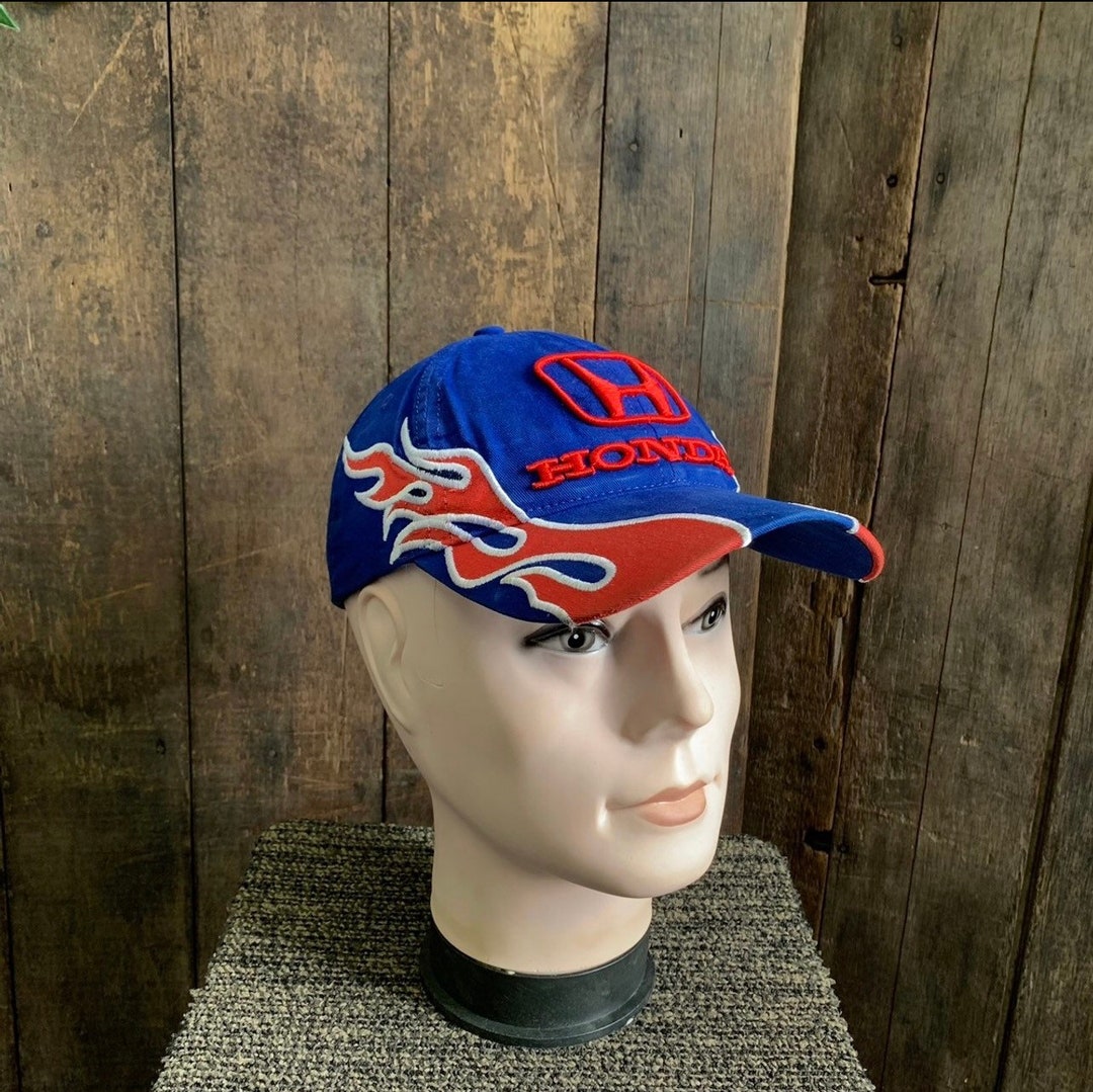 Vintage Honda Fire Flame Baseball Hat Etsy