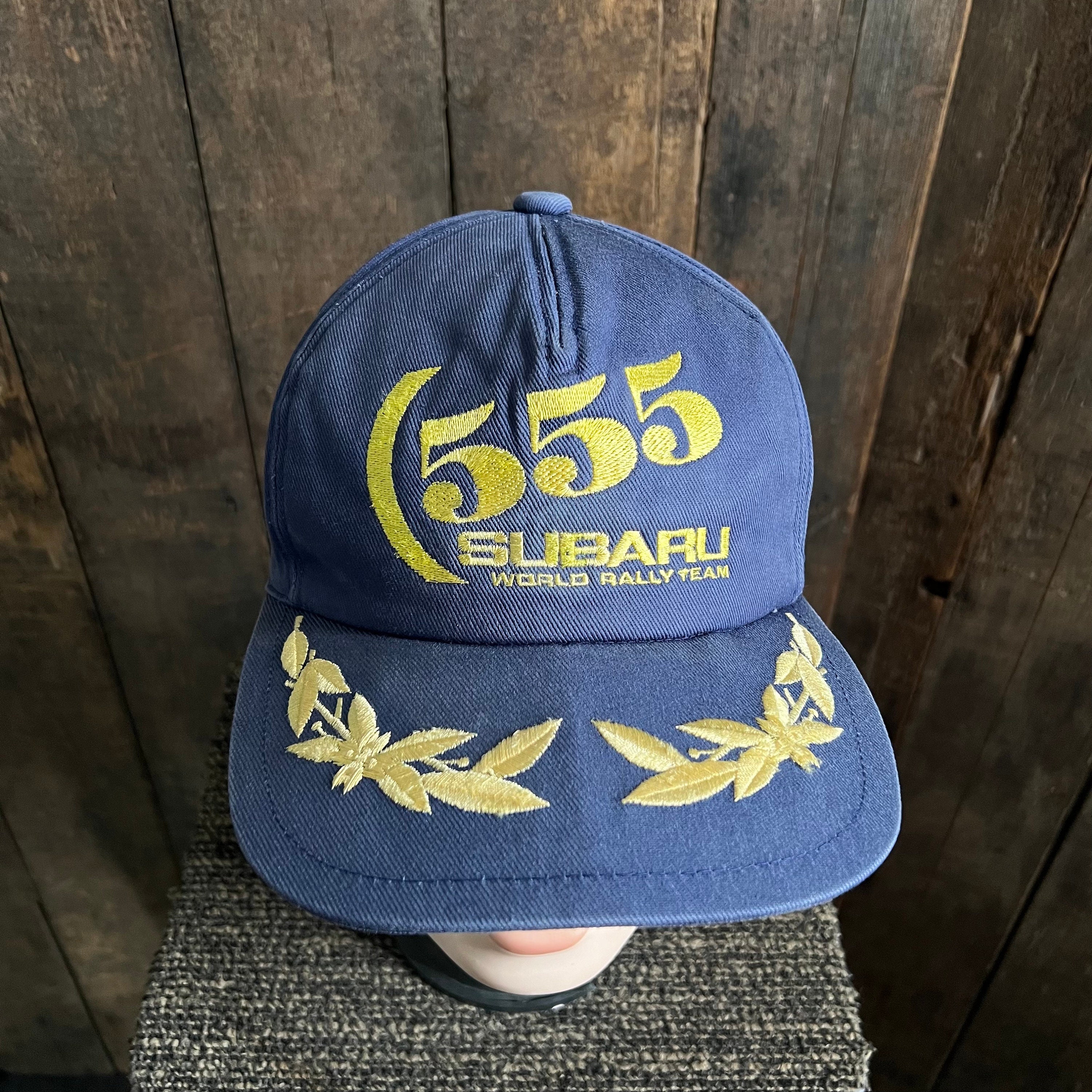 SUBARU 555 キャップ 555 Subaru World Rally Team Cap Vintage 90s Snap British