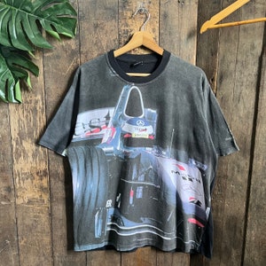Maglietta vintage Mercedez Benz Mika Hakinen di Formula Uno
