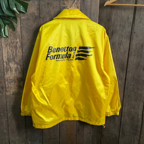 Benetton Formula 1 コーチジャケット Vintage Benetton Formula 1 Racing Team Coach Jacket Full