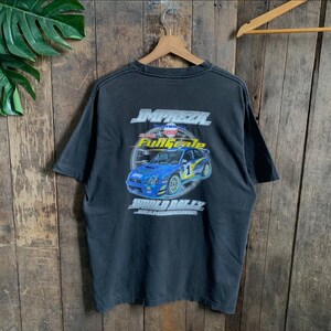 Vintage Fullscale Subaru Impreza WRC Racing Tshirt