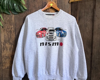 Vintage Nismo Sweatshirt mit Rundhalsausschnitt