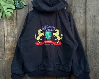 Vintage Ferrari Magneti Marelli Wende-Kapuzenpullover