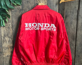 Vintage Honda Motorsport Racing Bomber Jacket