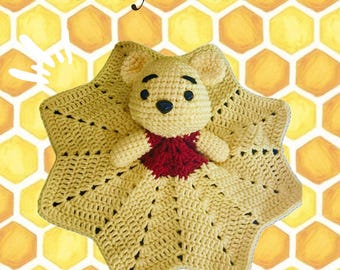 Yellow Bear Lovey Pattern