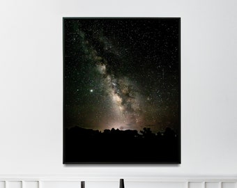 Milky Way Night Sky Photo: Astro Wall Art Print (Digital Download)