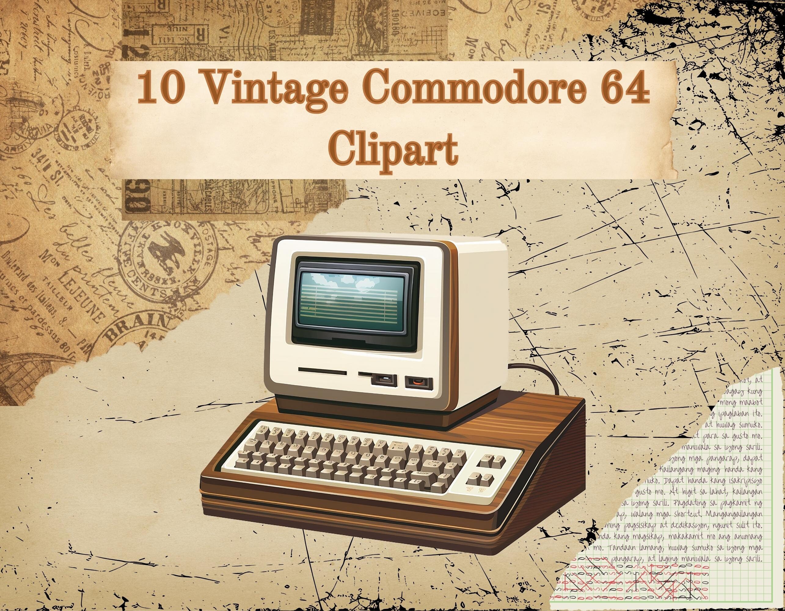 Vintage Commodore 64 Clipart: Retro Computer Graphics (digital Download ...