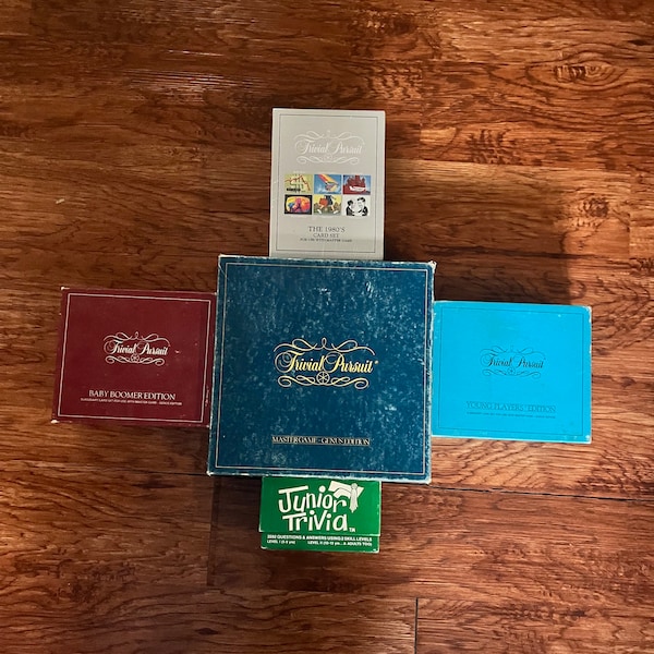 Vintage Trials Pursuit Master Game Genus Edition - Original 1981 Mit 3 Sets | Ideal für Spielzimmer Dekor