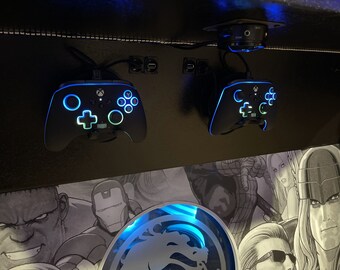 Xbox controller holder with wire management spool for Arcades