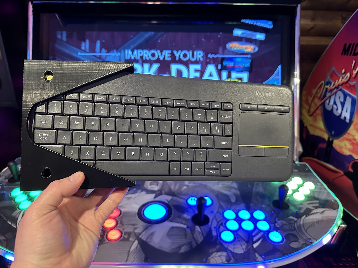 Logitech Keyboard Hidden Tray for Arcade Machines - Etsy