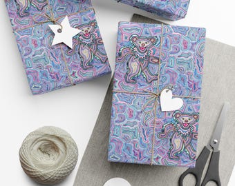 Papel de regalo de oso de Grateful Dead