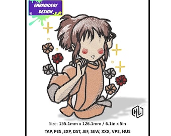 Chihiro-borduurontwerp, Studio Ghibli Anime (digitale download)