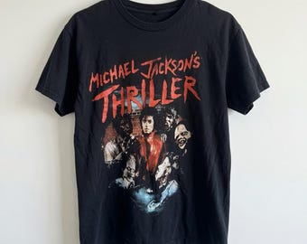 Michael Jackson “Thriller” Graphic Black T-shirt, Best Popular Shirt Captain Eo Unisex Best Tshirt