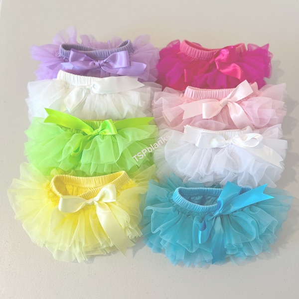 Baby Girls' Full Ruffle Tutu Bloomer- Chiffon/Cotton Bloomer