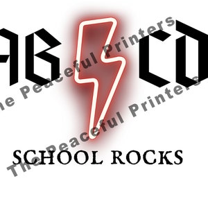 AB CD School Rocks Png