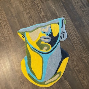 Male Bust Rug