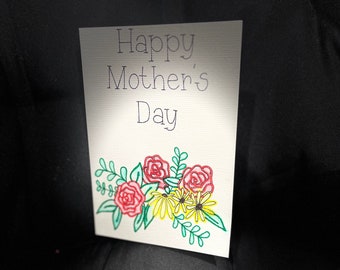 Happy Mother’s Day Watercolor Card:Handmae Card
