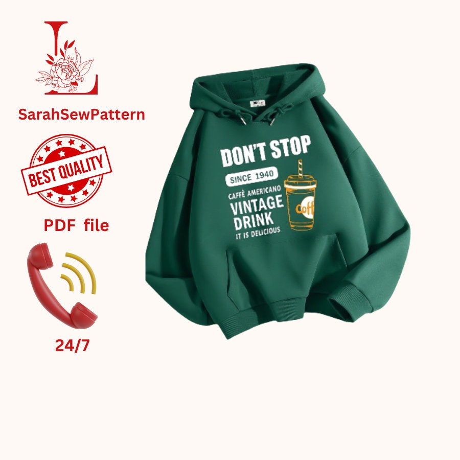 Pullover Hoodie Sewing Patterns | Hoodie Sewing Pattern Pullover Hoodie Sewing Patterns | Hoodie Sewing Pattern