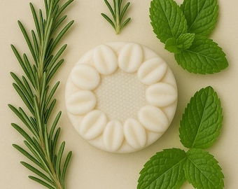 Rosemary Peppermint Conditioning Rice Water Shampoo Bar - Promotes Growth - Natural Hair Care
