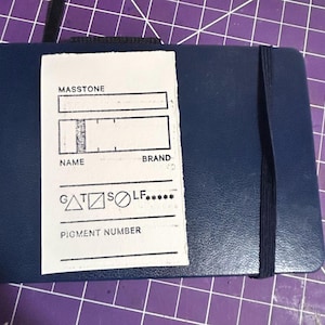 Cartoncino campione di acquerello premium timbrato a mano su carta per artisti CP da 140 libbre Arches, Fabriano Artistico, Windsor Newton, Saunders Waterford