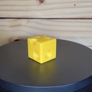 3D Printed Cheese Dice: Whimsical Gaming Accessory