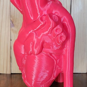 Realistische Herz Vase