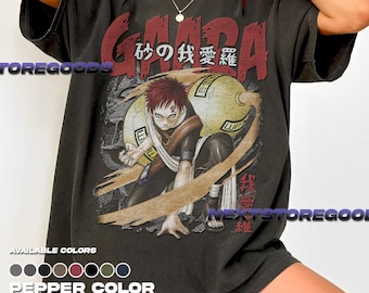 我愛羅アニメTシャツ：レトログラフィックTシャツID