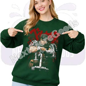 Berserk Guts Anime T-Shirt: Vintage Japanese Manga Style ID image 8