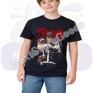 Berserk Guts Anime T-Shirt: Vintage Japanese Manga Style ID image 10