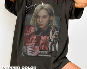 Grace Ashcroft  Resident Evil Game, Bio Hazard Game Unisex Softstyle T-Shirt RZ
