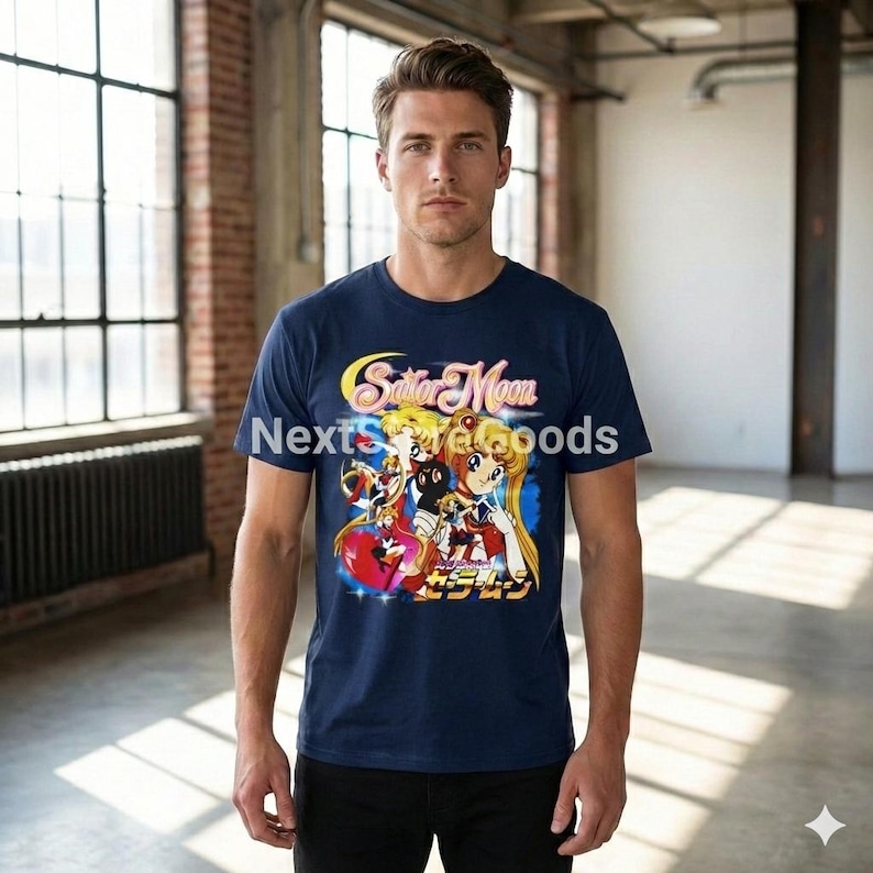 Koszulka z anime Sailor Moon: japońska koszulka z grafiką mangi zdjęcie 6