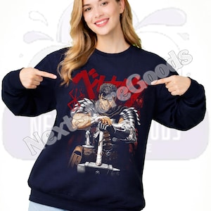 Berserk Guts Anime T-Shirt: Vintage Japanese Manga Style ID image 9