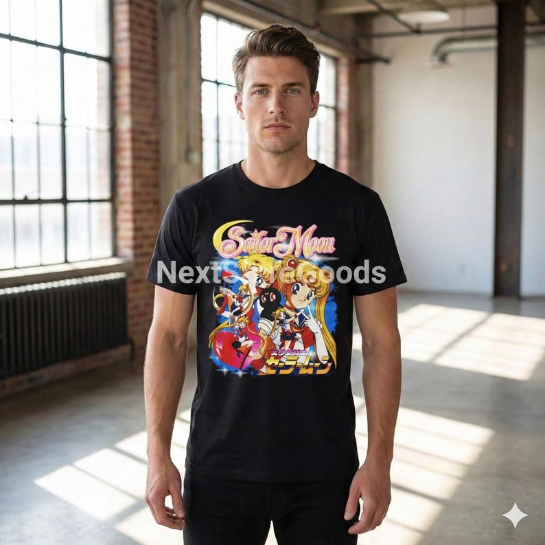 Koszulka z anime Sailor Moon: japońska koszulka z grafiką mangi zdjęcie 4