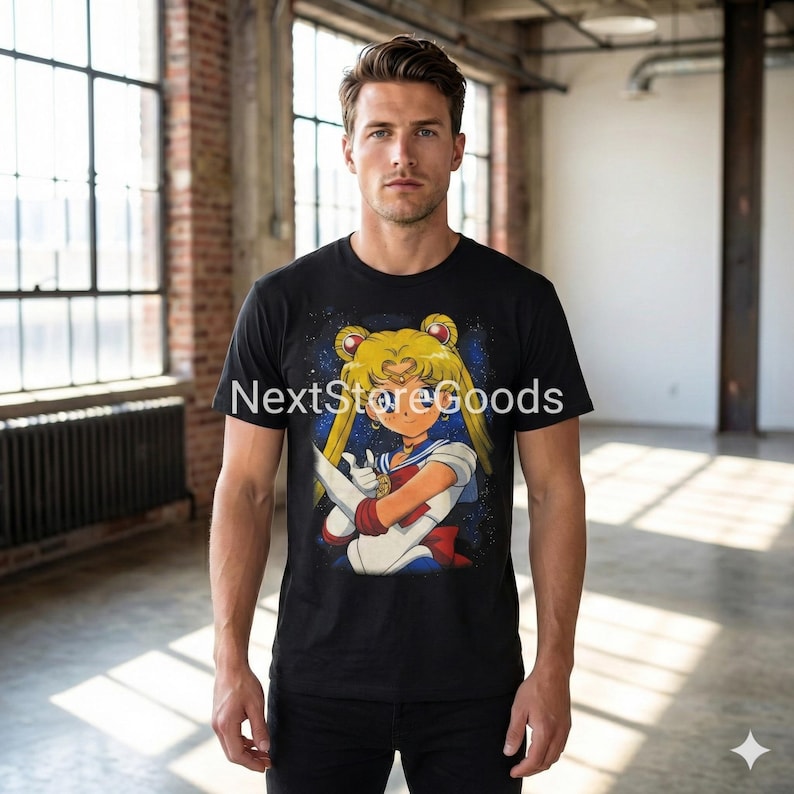 Sailor Moon T-Shirt: Retro 90s Anime Manga Tee ID image 4