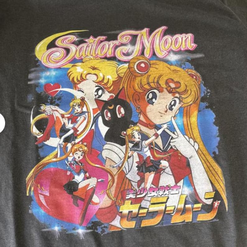Koszulka z anime Sailor Moon: japońska koszulka z grafiką mangi zdjęcie 15