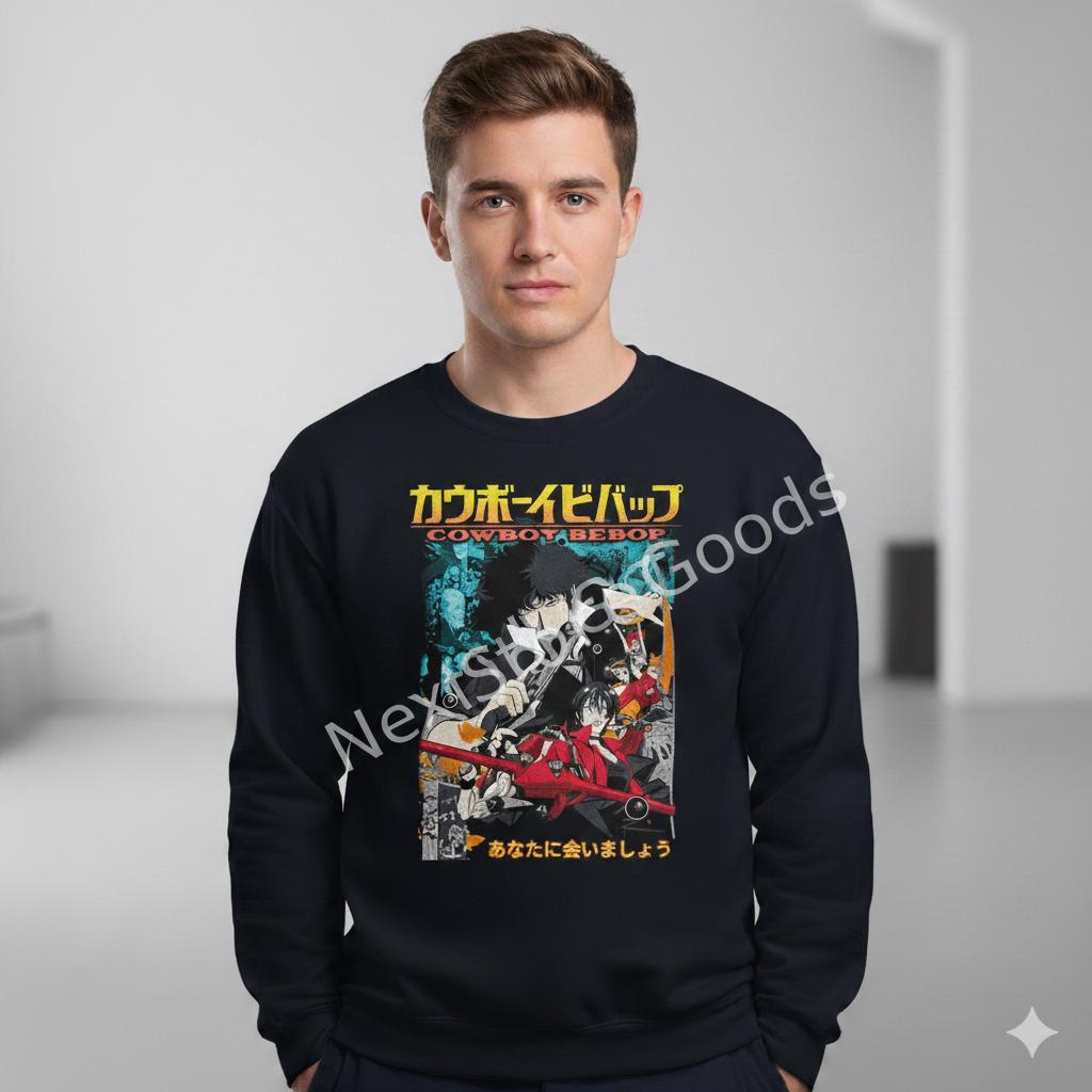 カウボーイビバップ アニメ Tシャツ: 宇宙賞金稼ぎ 90年代マンガ ID