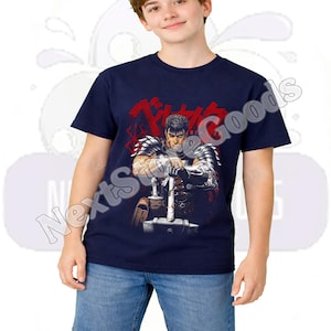 Berserk Guts Anime T-Shirt: Vintage Japanese Manga Style ID image 11