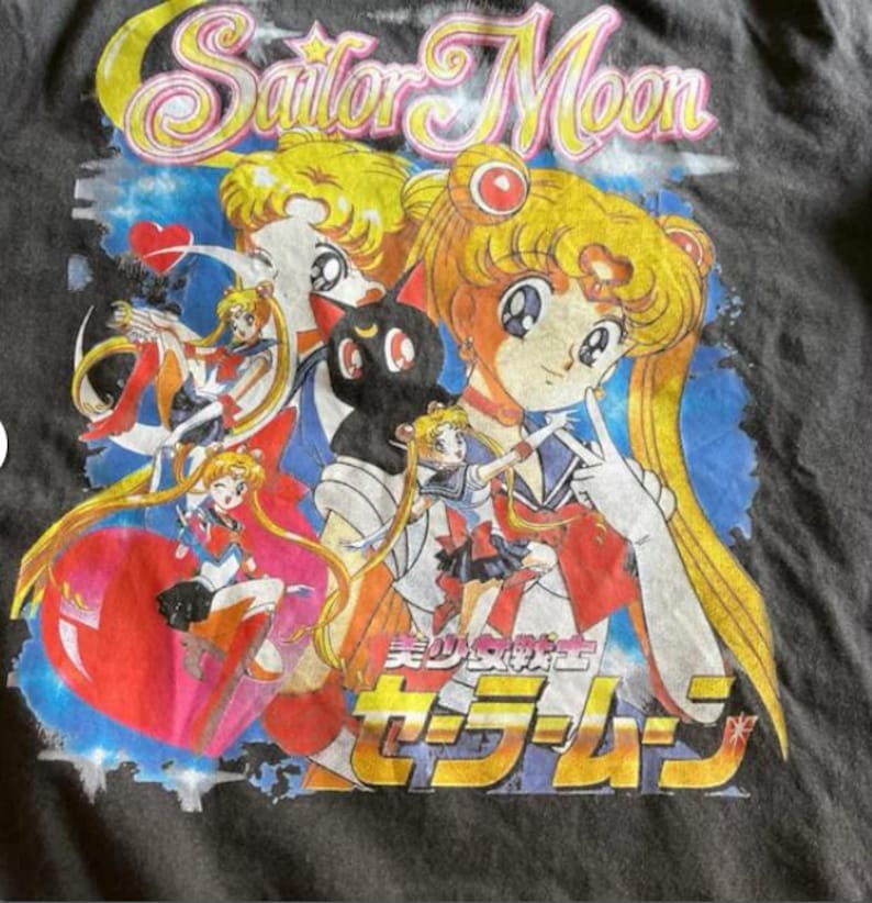 Koszulka z anime Sailor Moon: japońska koszulka z grafiką mangi zdjęcie 16