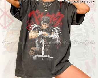 Berserk Guts Anime T-Shirt: Vintage Japanese Manga Style ID
